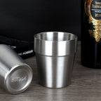 3Pcs Stainless Steel304 Cup Outdoor Hiking Gear Stackable Cup Camping Cups Metal Cups Coffee Travel Cup Sets Portable Drink-Ware