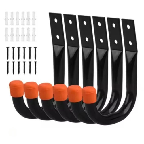 6Pcs/Set Bike Wall Mount Hooks Bicycle Support MTB Road Bike Parking Hanging Holder Stand for Cycling Bike Accessories