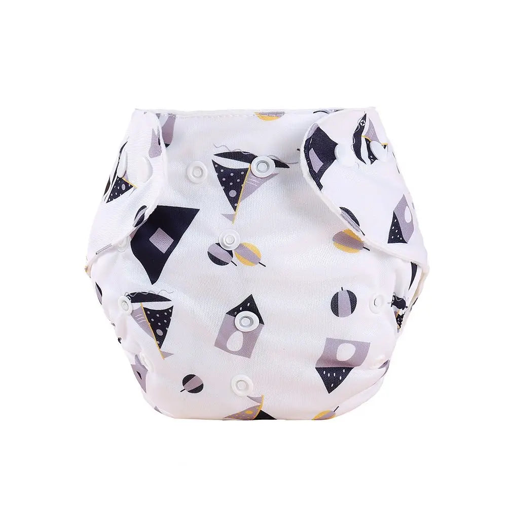 Baby Diapers Washable Reusable Nappies Grid Eco Friendly Cotton Baby Cloth Training Pant Cloth Diaper Adjustable Baby Fraldas