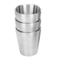 3Pcs Stainless Steel304 Cup Outdoor Hiking Gear Stackable Cup Camping Cups Metal Cups Coffee Travel Cup Sets Portable Drink-Ware