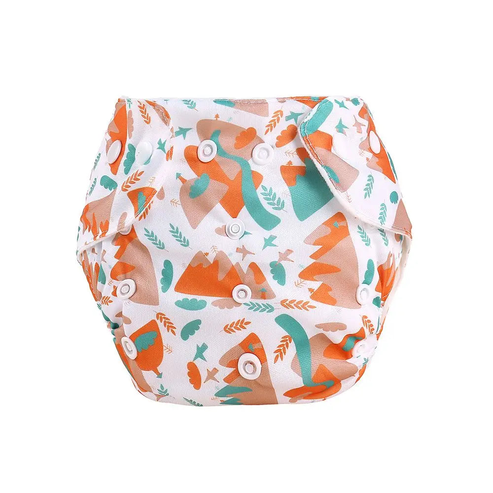 Baby Diapers Washable Reusable Nappies Grid Eco Friendly Cotton Baby Cloth Training Pant Cloth Diaper Adjustable Baby Fraldas
