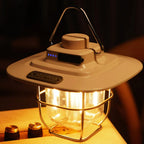 LED Camping Lamp Retro Hanging Tent Lamp Waterproof Dimmable Camping Lights Outdoor 4500Mah Battery Emergency Light Lantern