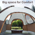 Outdoor Camping Tent Tent for Family 3-4 Person Quick Setup Sunshade Tent Family Wilderness Camping Tent for Hiking and Travel