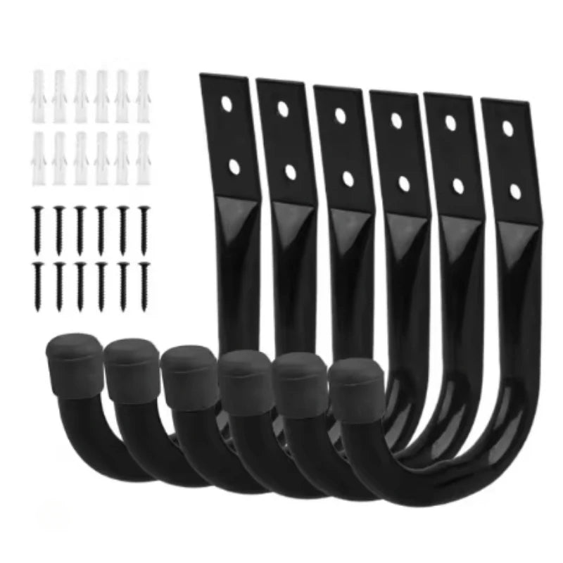 6Pcs/Set Bike Wall Mount Hooks Bicycle Support MTB Road Bike Parking Hanging Holder Stand for Cycling Bike Accessories