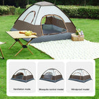 Outdoor Camping Tent Tent for Family 3-4 Person Quick Setup Sunshade Tent Family Wilderness Camping Tent for Hiking and Travel