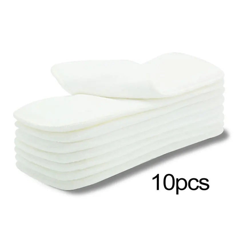 Drop Shipping! Happyflute Washable Reusable Baby Cloth Diapers Nappy Inserts Microfiber 3 Layers
