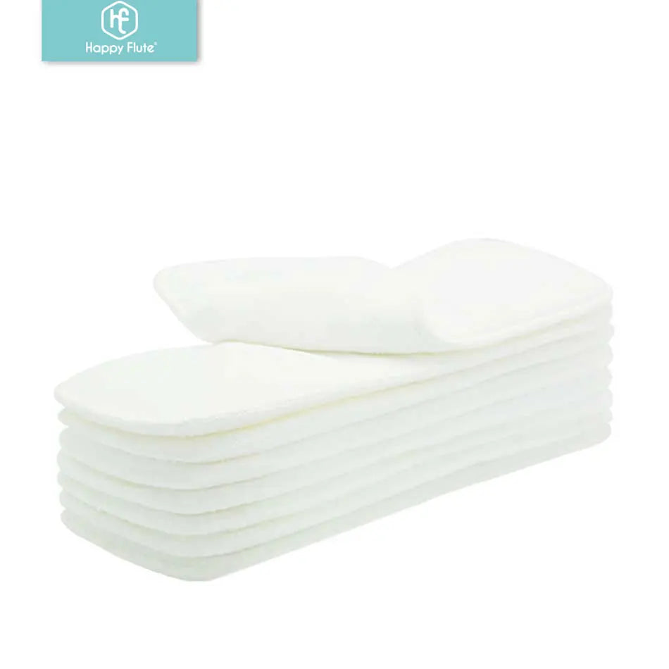 Drop Shipping! Happyflute Washable Reusable Baby Cloth Diapers Nappy Inserts Microfiber 3 Layers