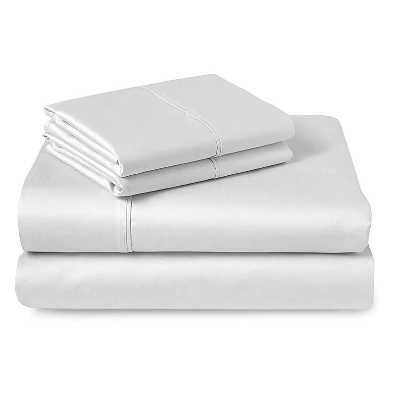 4/6Pcs Egyptian Cotton Bed Sheet Set, Luxury 800TC Fitted Sheet & Bed Sheet & Pillowcase, High End Bedding Sets, Solid Color