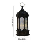 Moroccan Style Eid LED Lantern Kareem LED Lamps Eid Tabletop Decorations LED Lanterns Night Light for Kareem Party Desktop