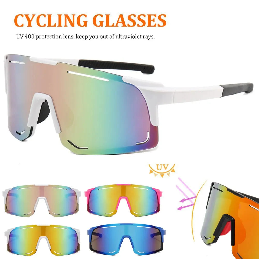 Polarized Cycling Sunglasses UV Protection Windproof Glasses for Men Women Polarized Lens Road Riding Bike Sport Glasses Eyewear