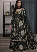 3-piece Lawn frock style Printed suit flared kameez