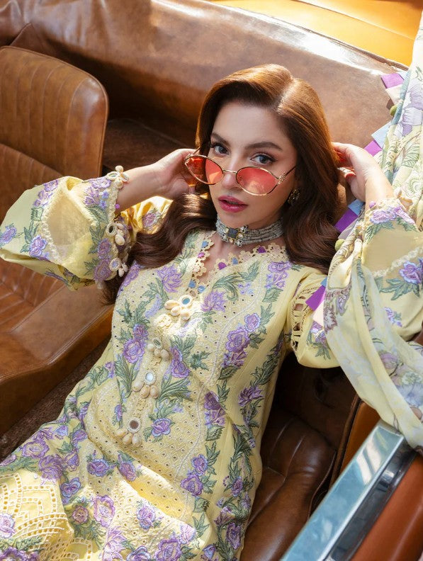 SUMMER 3PC Lawn ChickenKari Embroidered Suit MS10PF