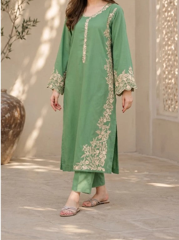 Embroidered 2pc Lawn Dress Unstitched 2-piece suit (Approx. 5.30 meters)