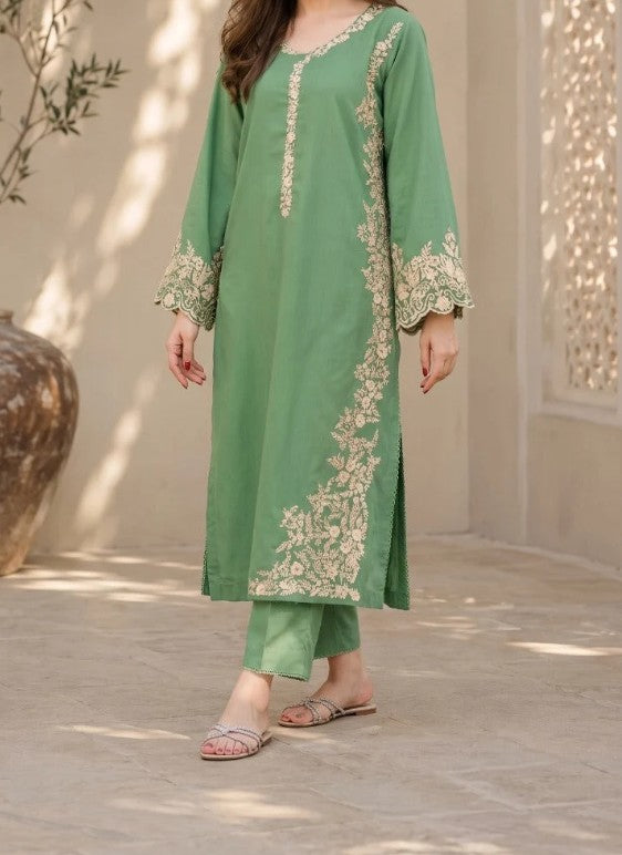 Embroidered 2pc Lawn Dress Unstitched 2-piece suit (Approx. 5.30 meters)