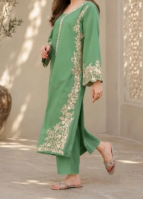 Embroidered 2pc Lawn Dress Unstitched 2-piece suit (Approx. 5.30 meters)