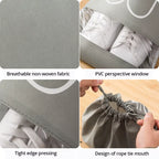5Pcs/Set Shoe Storage Bag with Thickened Non-Woven Fabric Strap Mouth Large Capacity Travel Waterproof Shoe Bag Moistureproof