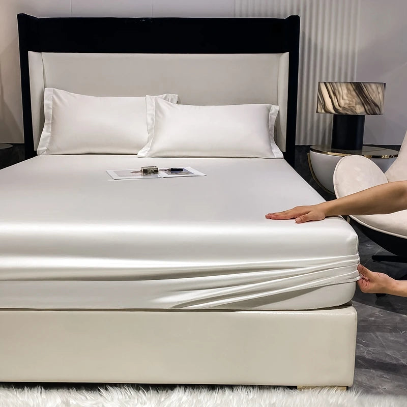 4/6Pcs Egyptian Cotton Bed Sheet Set, Luxury 800TC Fitted Sheet & Bed Sheet & Pillowcase, High End Bedding Sets, Solid Color