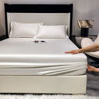 4/6Pcs Egyptian Cotton Bed Sheet Set, Luxury 800TC Fitted Sheet & Bed Sheet & Pillowcase, High End Bedding Sets, Solid Color