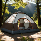 Outdoor Camping Tent Tent for Family 3-4 Person Quick Setup Sunshade Tent Family Wilderness Camping Tent for Hiking and Travel
