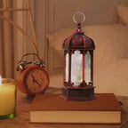 Moroccan Style Eid LED Lantern Kareem LED Lamps Eid Tabletop Decorations LED Lanterns Night Light for Kareem Party Desktop