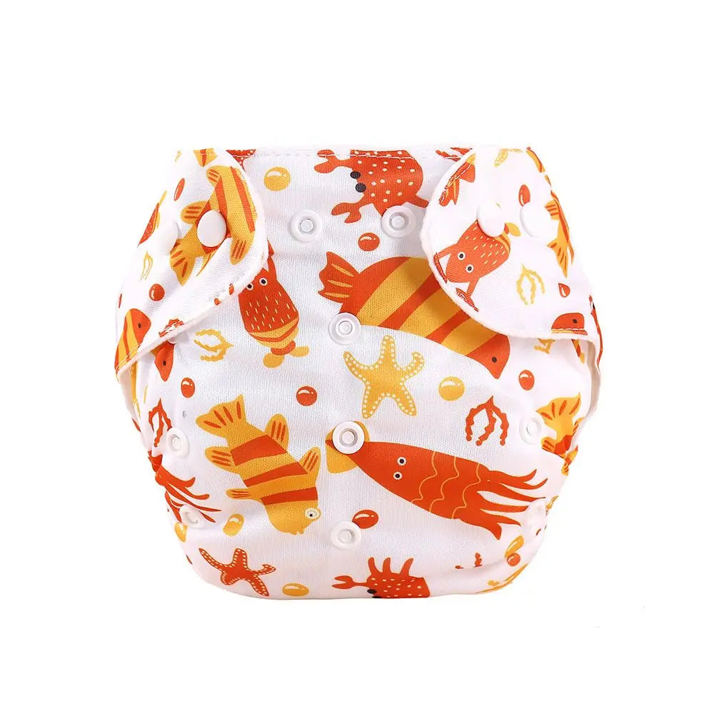 Baby Diapers Washable Reusable Nappies Grid Eco Friendly Cotton Baby Cloth Training Pant Cloth Diaper Adjustable Baby Fraldas